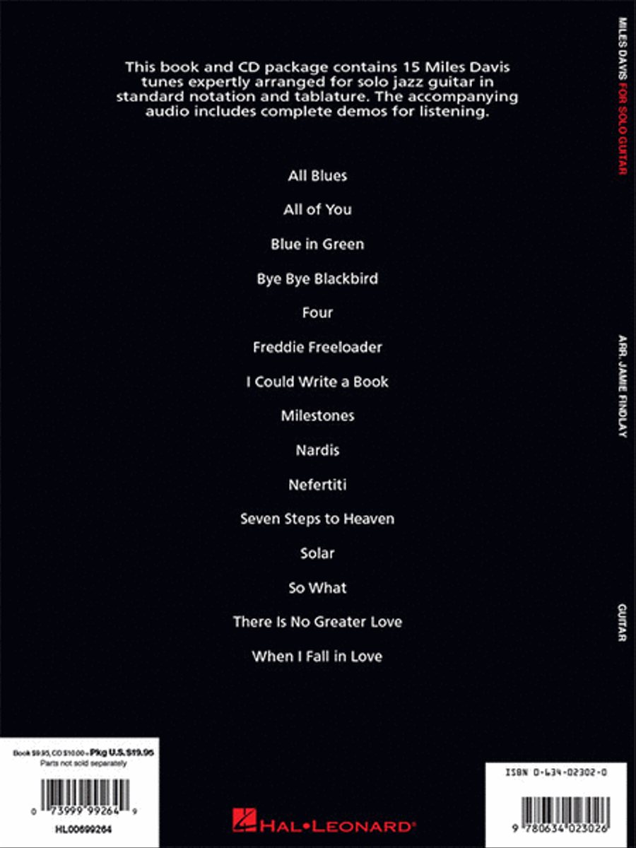 Miles Davis for Solo Guitar Electric Guitar scores gallery preview page 6