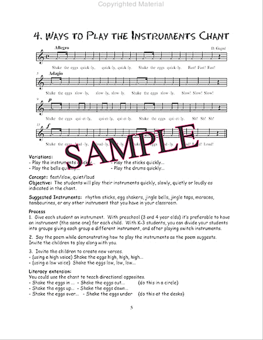 Rhythm Instrument Fun Rhythm Instrument Fun Percussion scores gallery preview page 5