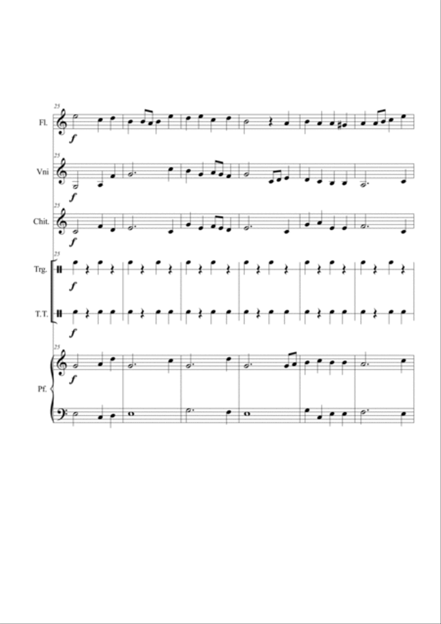 Pavane d'Angleterre Flute scores gallery preview page 5