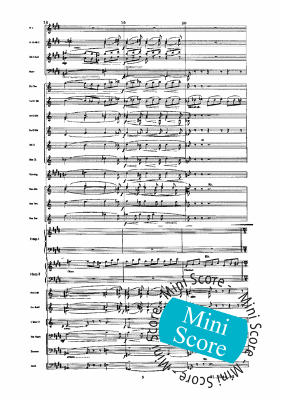 Prelude a L'Apres-Midi D'un Faune Concert Band scores gallery preview page 9