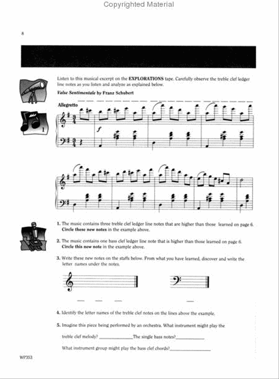 Explorations in Music, Book 4 (Book & digital download) Piano Method scores gallery preview page 2