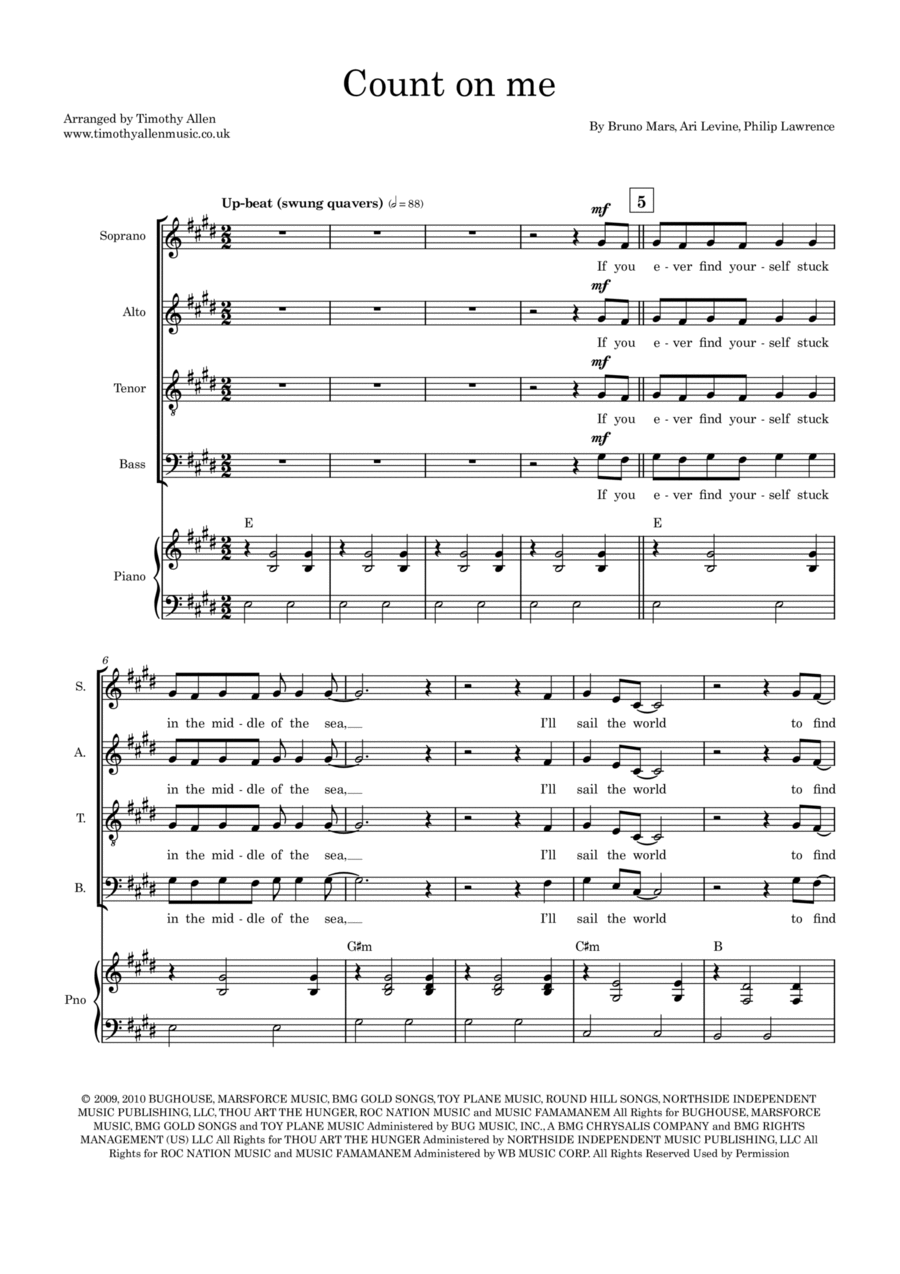 Count On Me Divisi scores gallery preview page 1