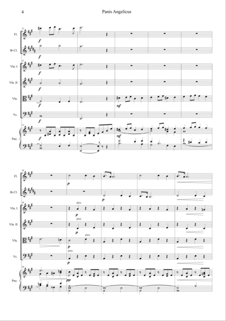 Panis Angelicus Orchestra scores gallery preview page 4