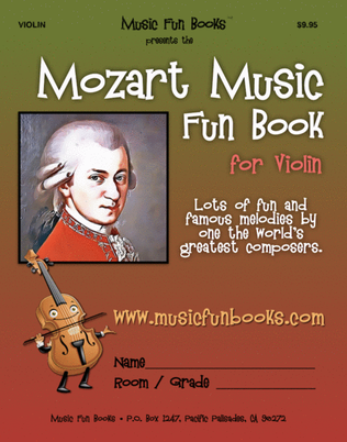 Book cover for Mozart Music Fun Book for Violin