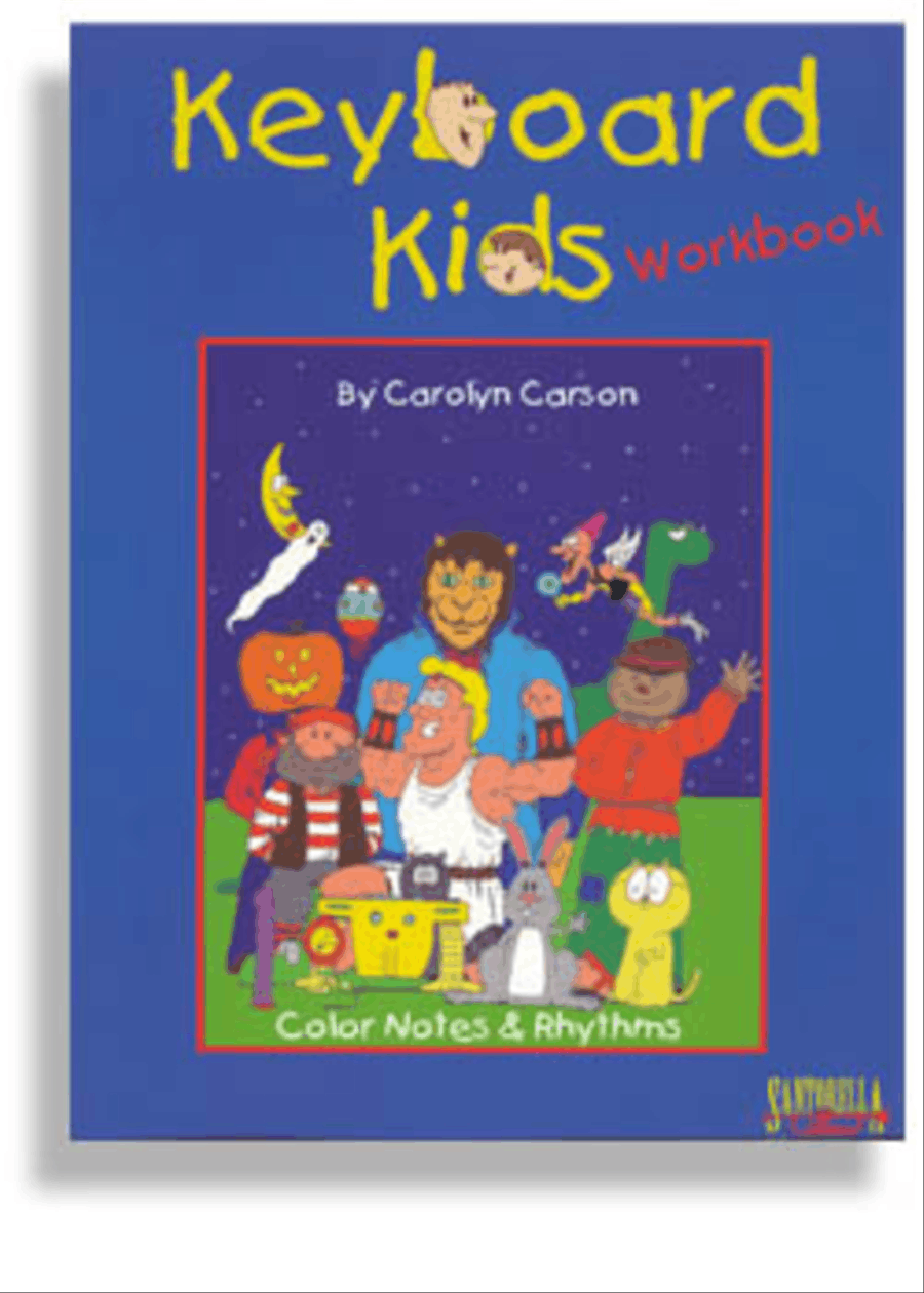 Keyboard Kids * Color, Notes and Rhythms * Workbook Piano Method scores gallery preview page 1