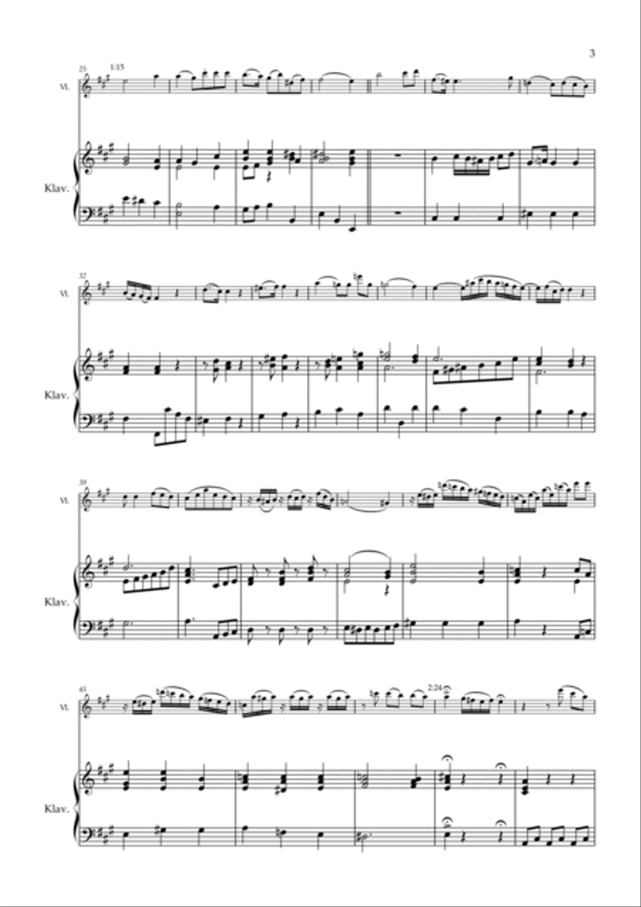 Devienne Sonata V Part 2 for Violin