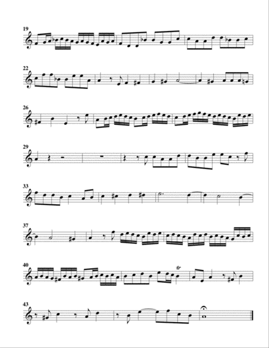 Fugue for organ, BWV 131a (Arrangement for 4 recorders) Recorder scores gallery preview page 5