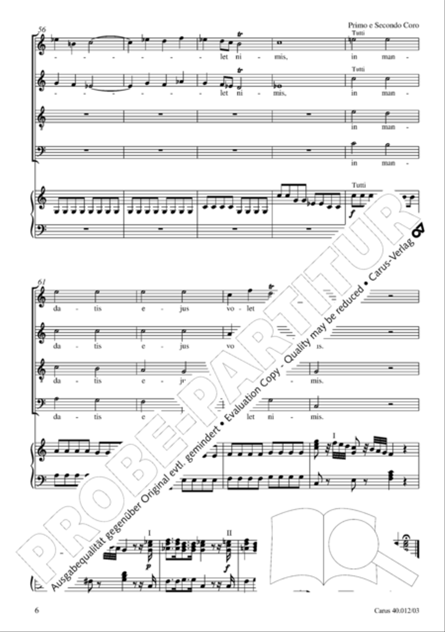 Beatus vir (How blest is he) Psalm 111 4-Part scores gallery preview page 7