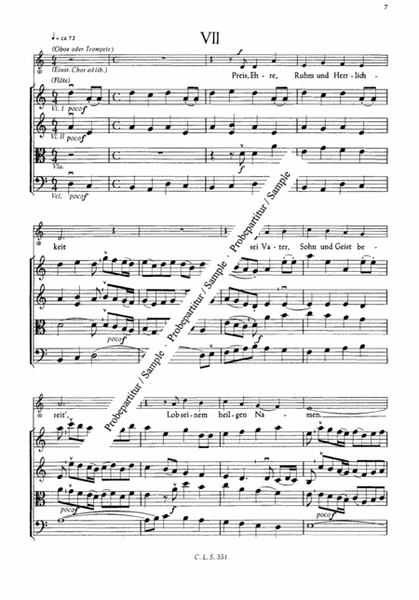 In dich hab ich gehoffet, Herr - Choralpartita fur Streicher (Holzblaser und einstimmiger Chor ad libitum)