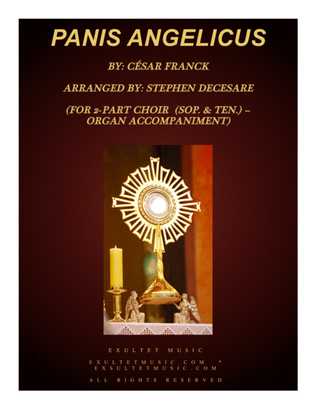 Book cover for Panis Angelicus (for 2-part choir (Sop. & Ten.) - Organ Accompaniment)