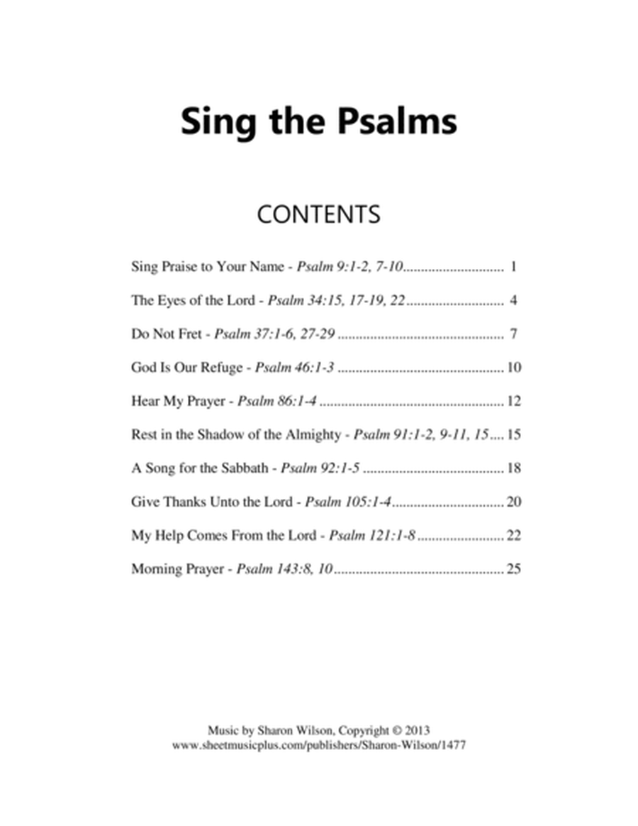 Sing the Psalms (10 Scripture Songs) image number null