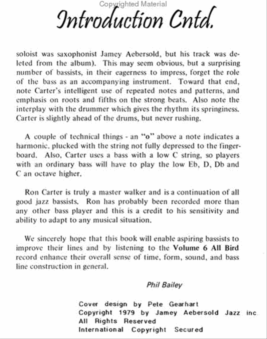 Ron Carter Bass Lines - Transcribed From Volume 6 Double Bass scores gallery preview page 3