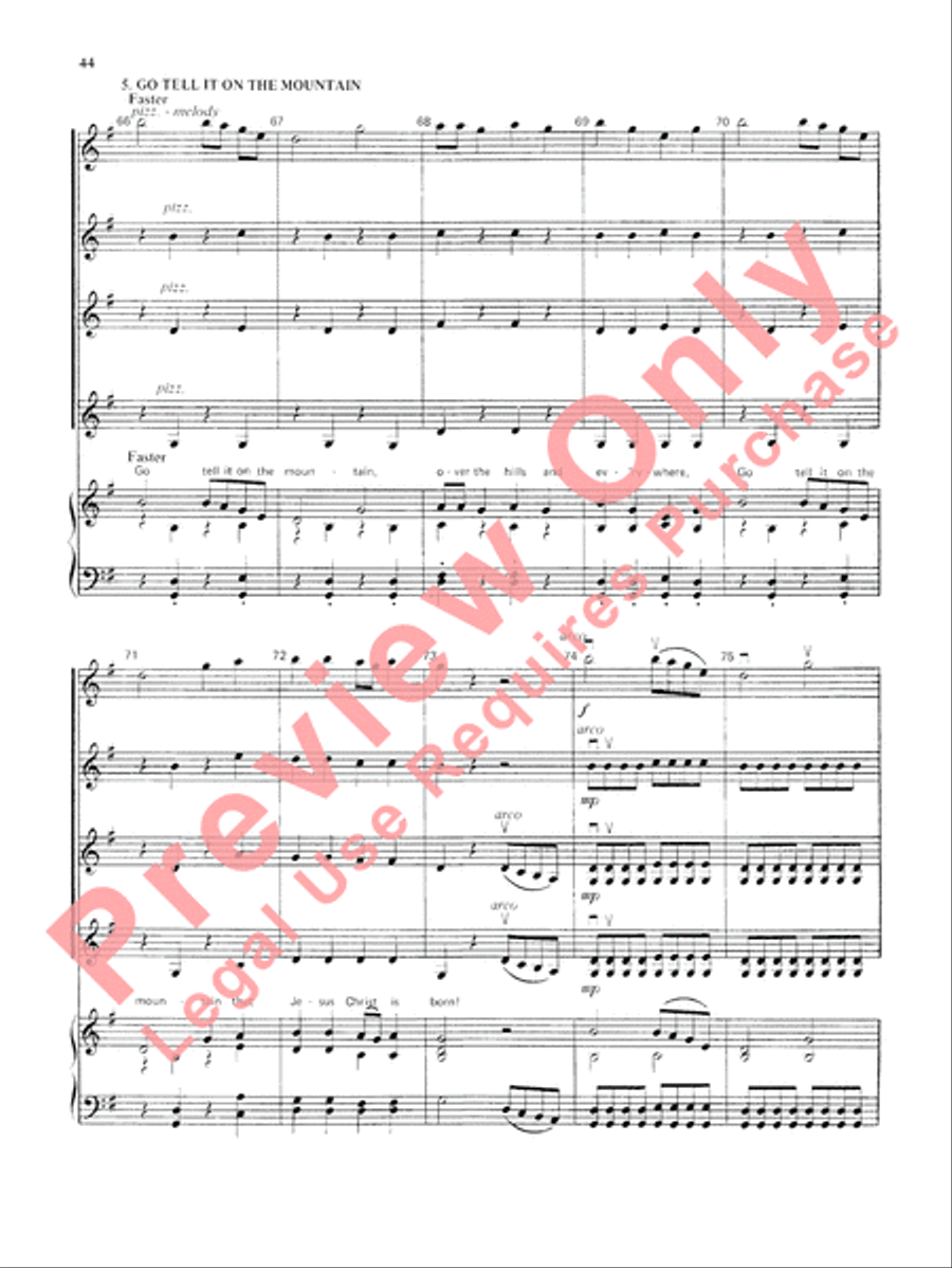 Highland/Etling Violin Quartet Series: Book 3 Small Ensemble scores gallery preview page 45