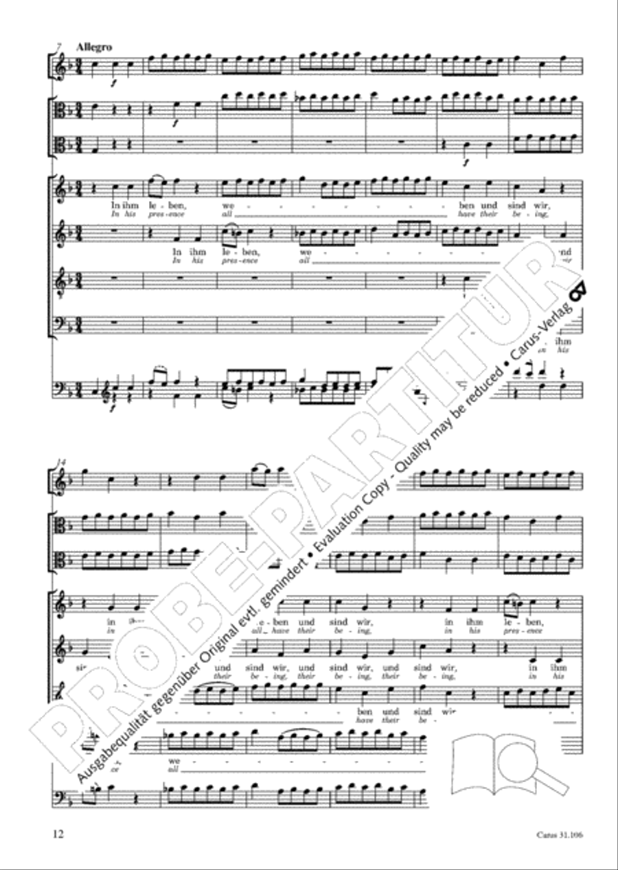 God's own time is the time appointed (Gottes Zeit ist die allerbeste Zeit) 4-Part scores gallery preview page 13
