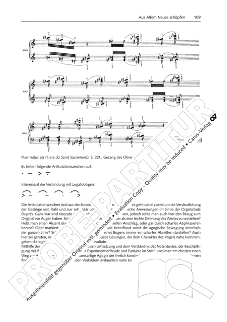 Orgelschule zur historischen Auffuhrungspraxis Organ Solo scores gallery preview page 110