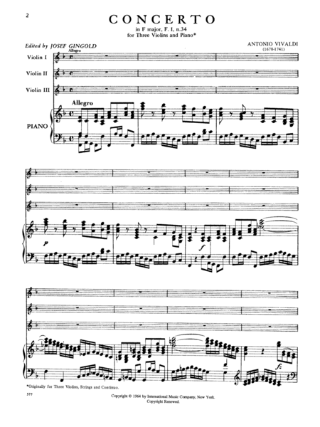 Concerto In F Major, Rv 551