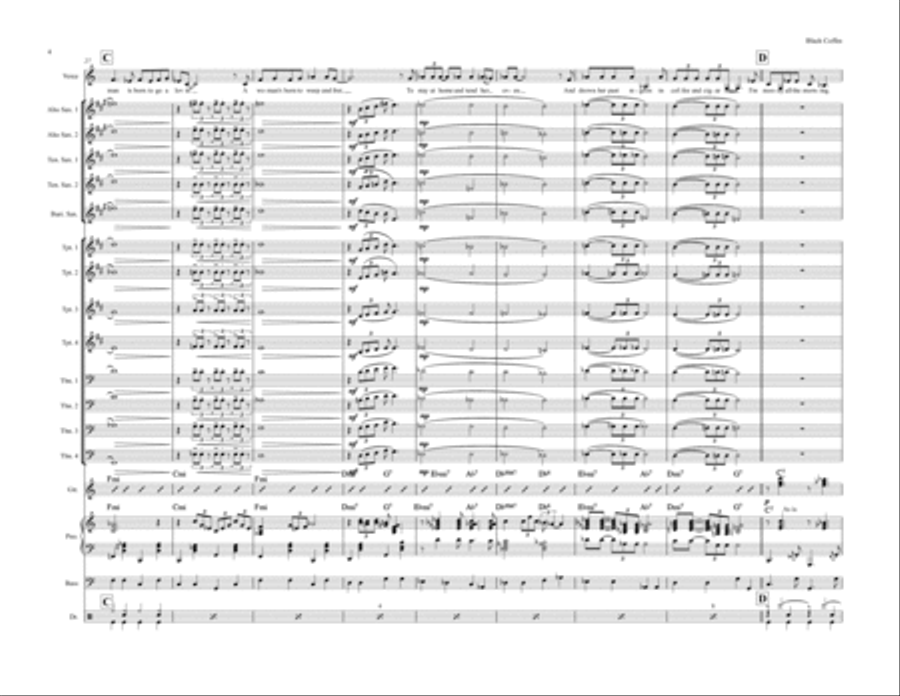 Black Coffee Black Coffee Jazz Ensemble scores gallery preview page 4