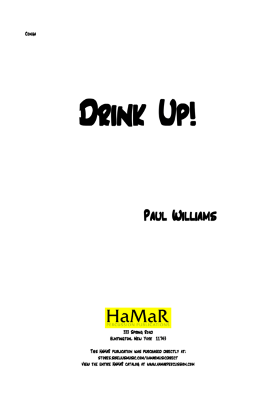 Drink Up Drink Up Percussion scores gallery preview page 1