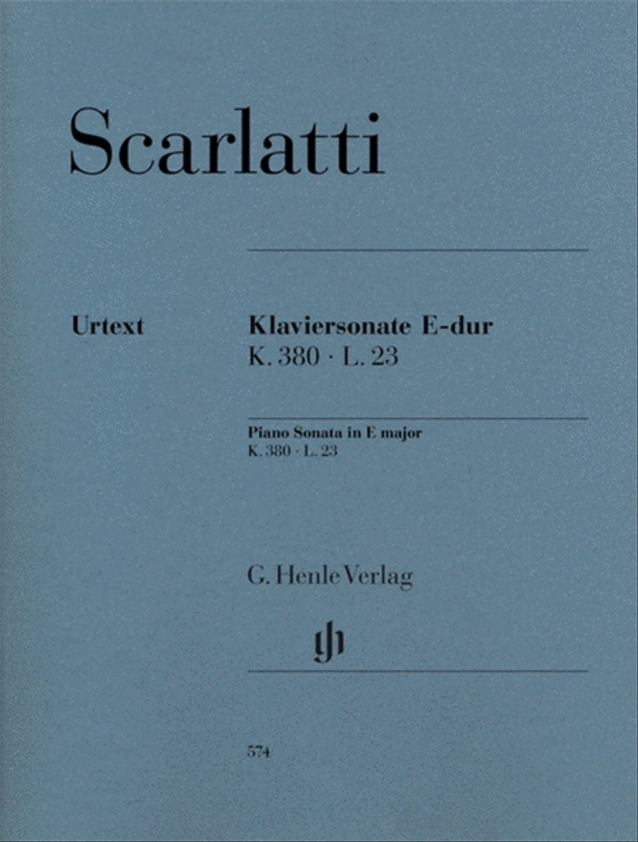 Piano Sonata In E Major K380 L 23 Piano Solo scores gallery preview page 1