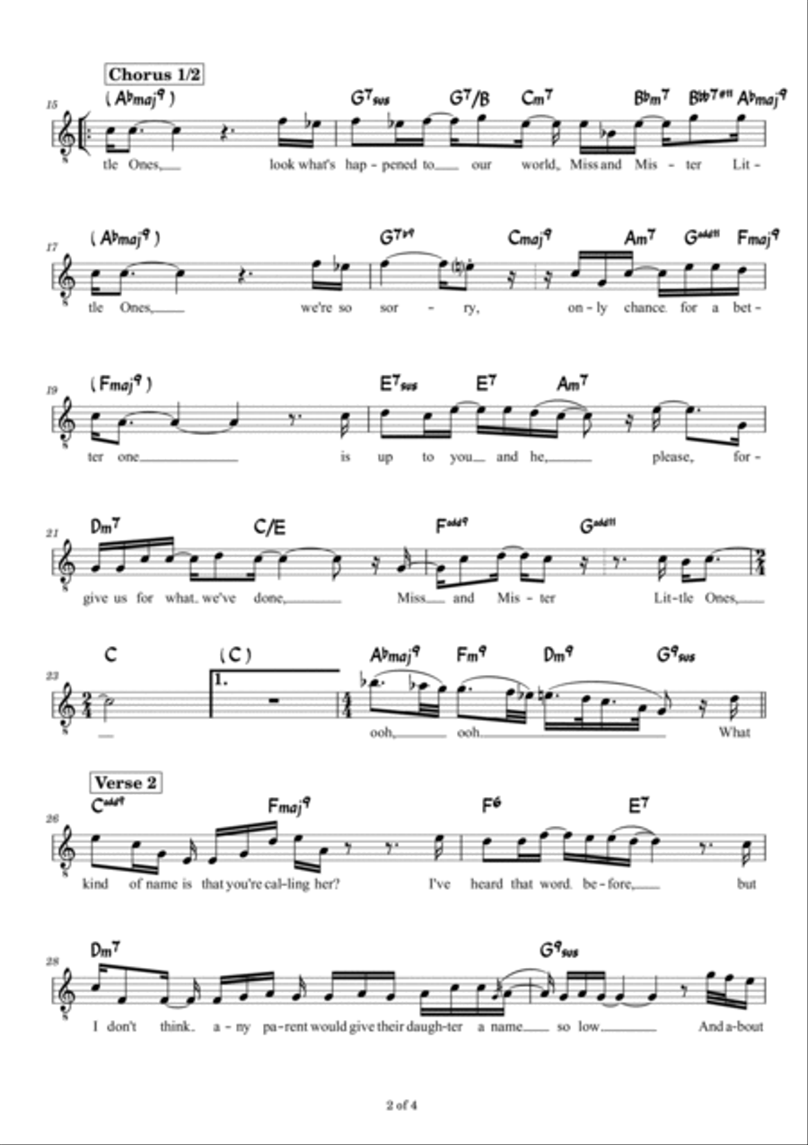 Ms And Mr Little Ones Ms And Mr Little Ones Piano scores gallery preview page 2