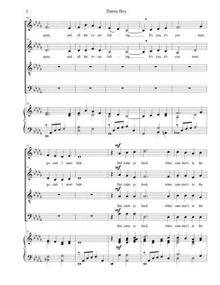 Danny Boy (SATB) image number null