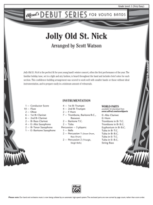 Jolly Old St. Nick: Score