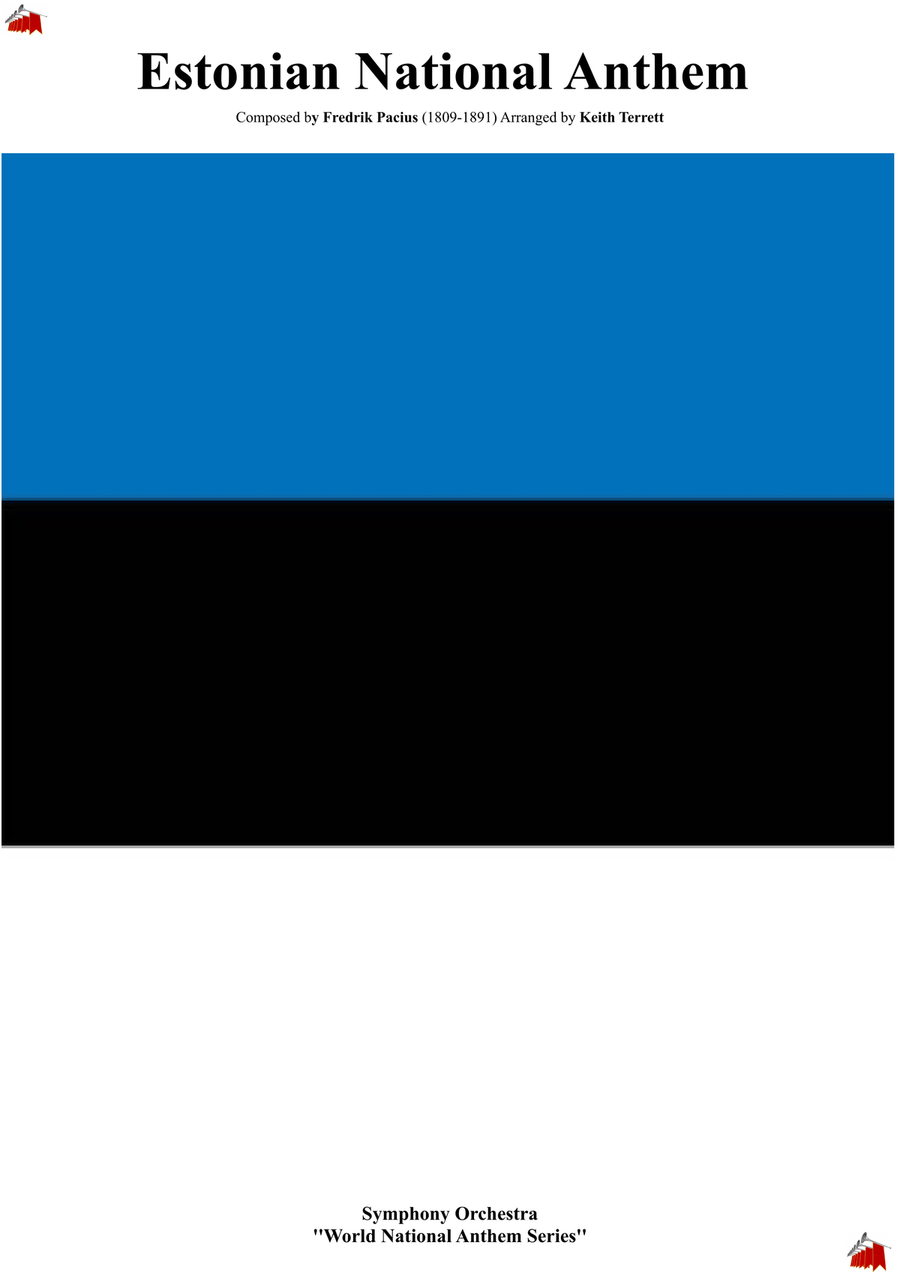 Estonian National Anthem for Symphony Orchestra (Olympic National Anthem Series) Full Orchestra scores gallery preview page 1