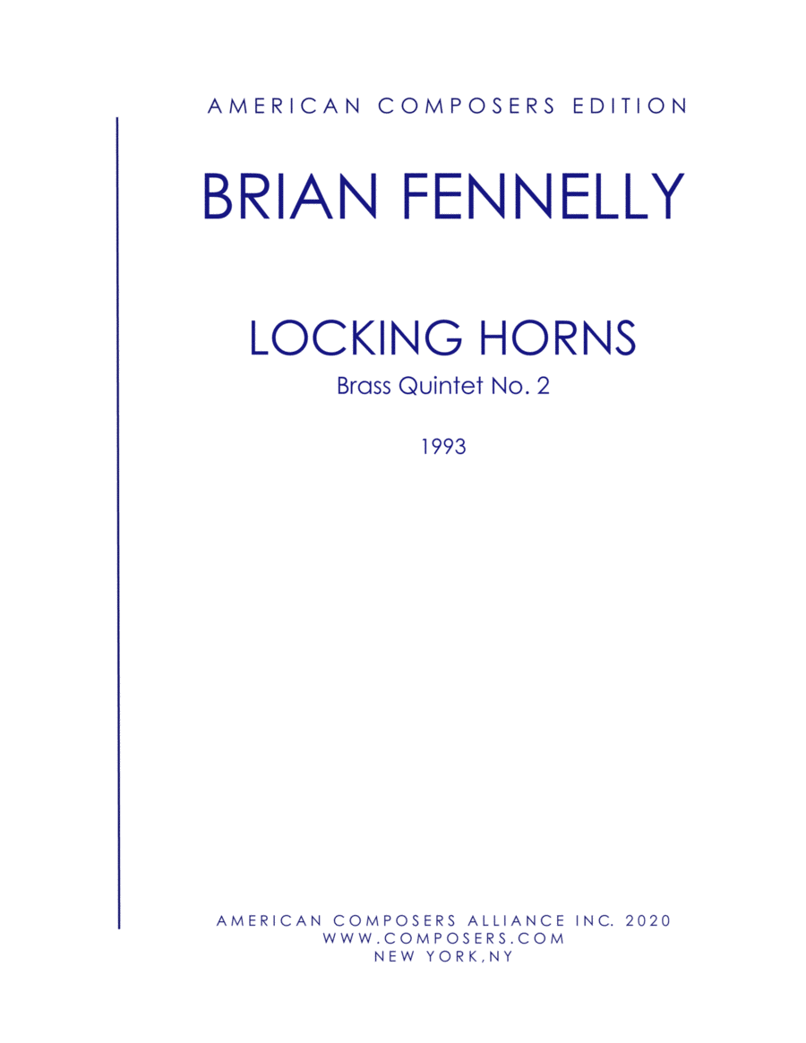 [Fennelly] Locking Horns Brass Ensemble scores gallery preview page 1