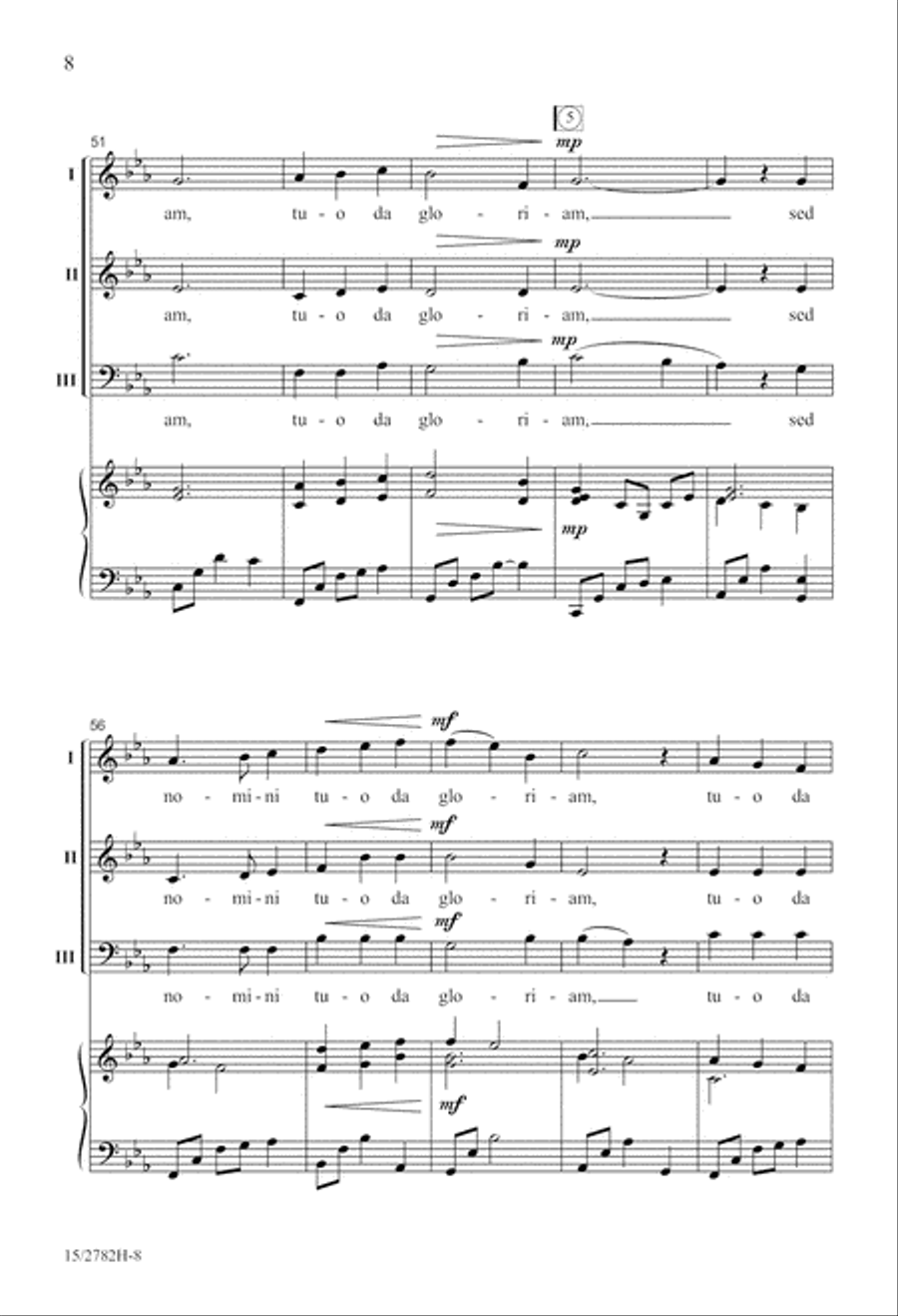 Non Nobis, Domine 3-Part scores gallery preview page 8