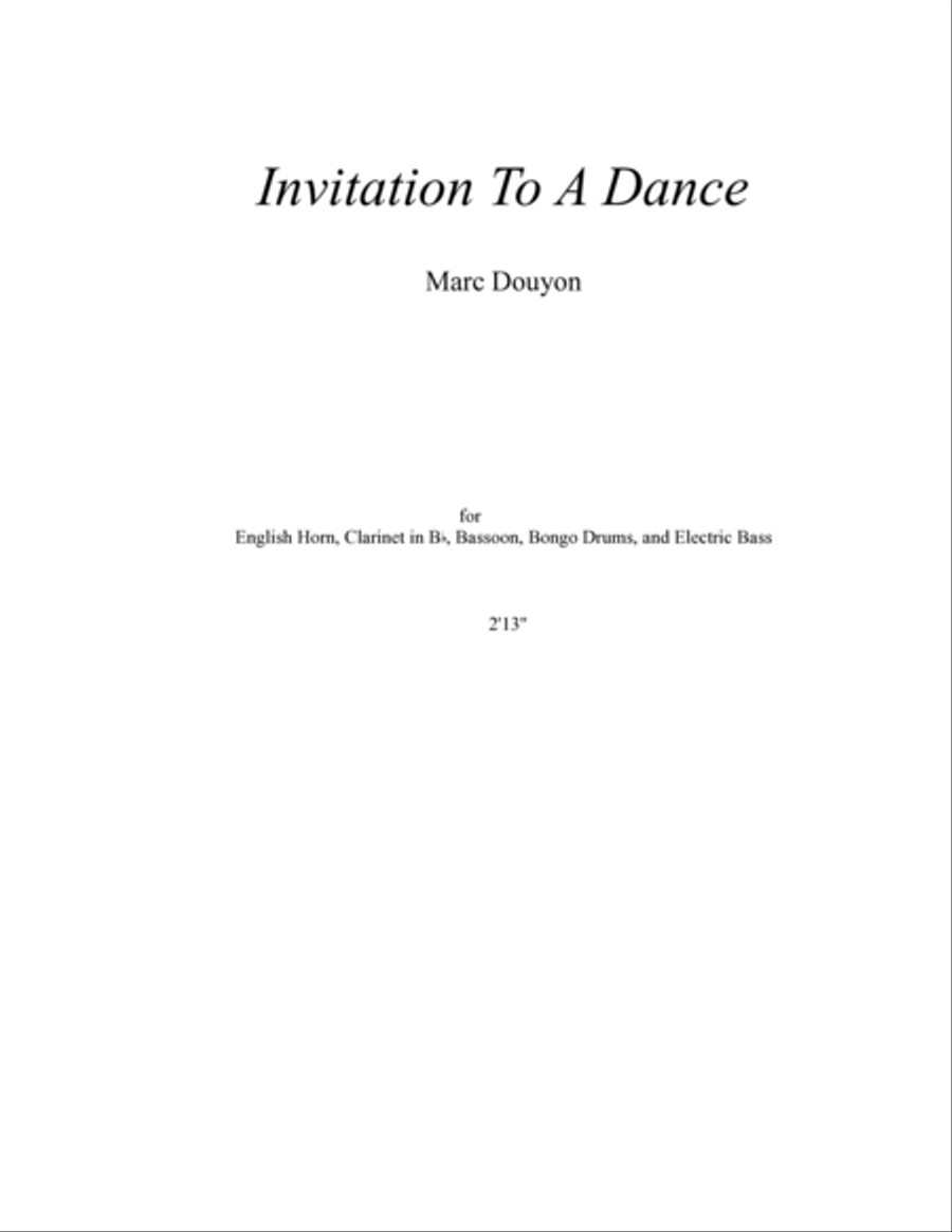 Invitation To A Dance Invitation To A Dance Chamber Music scores gallery preview page 2
