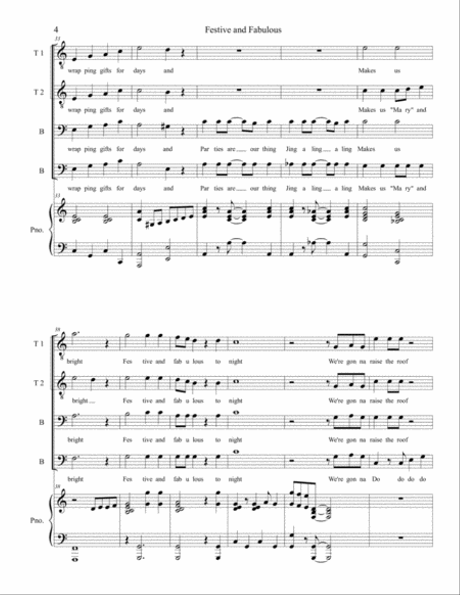 Festive and Fabulous Festive and Fabulous Piano Solo scores gallery preview page 4