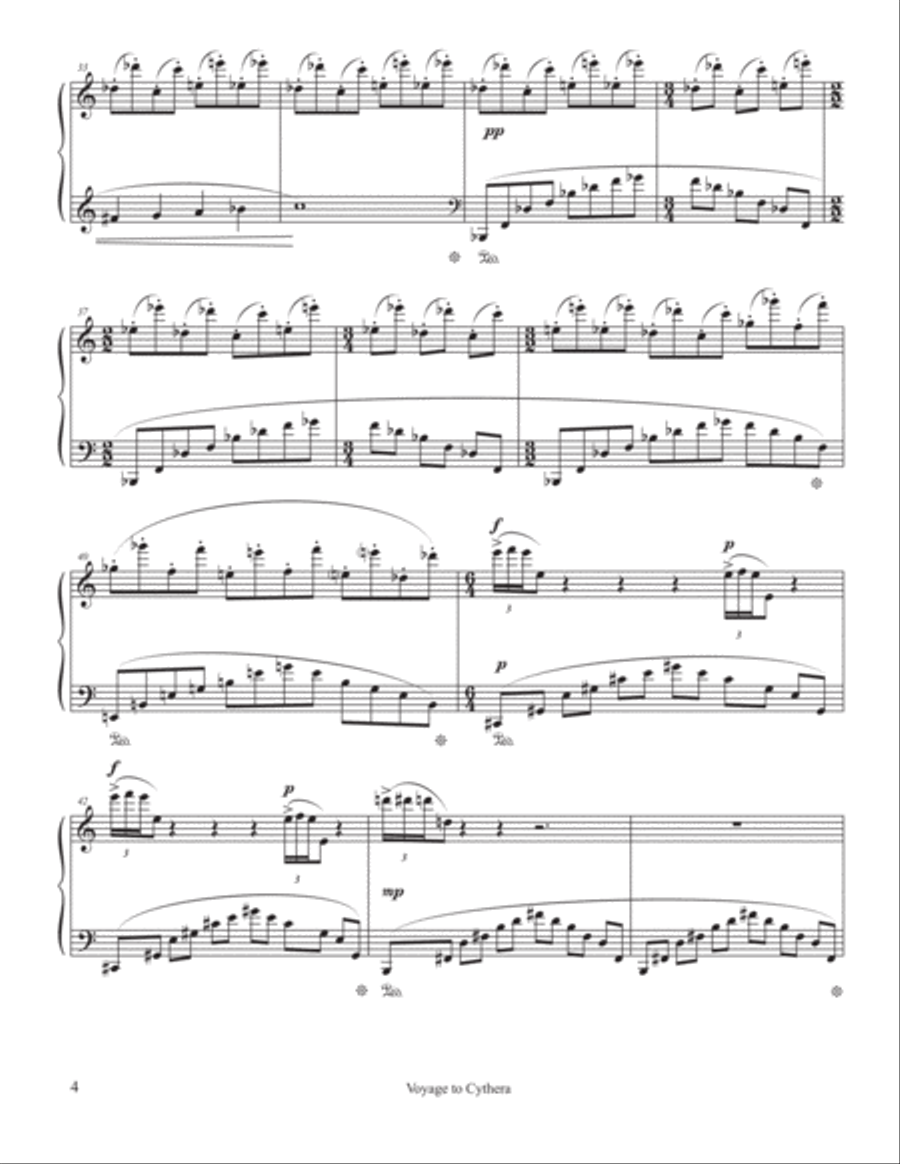 Four Mythological Pieces Piano Solo scores gallery preview page 4