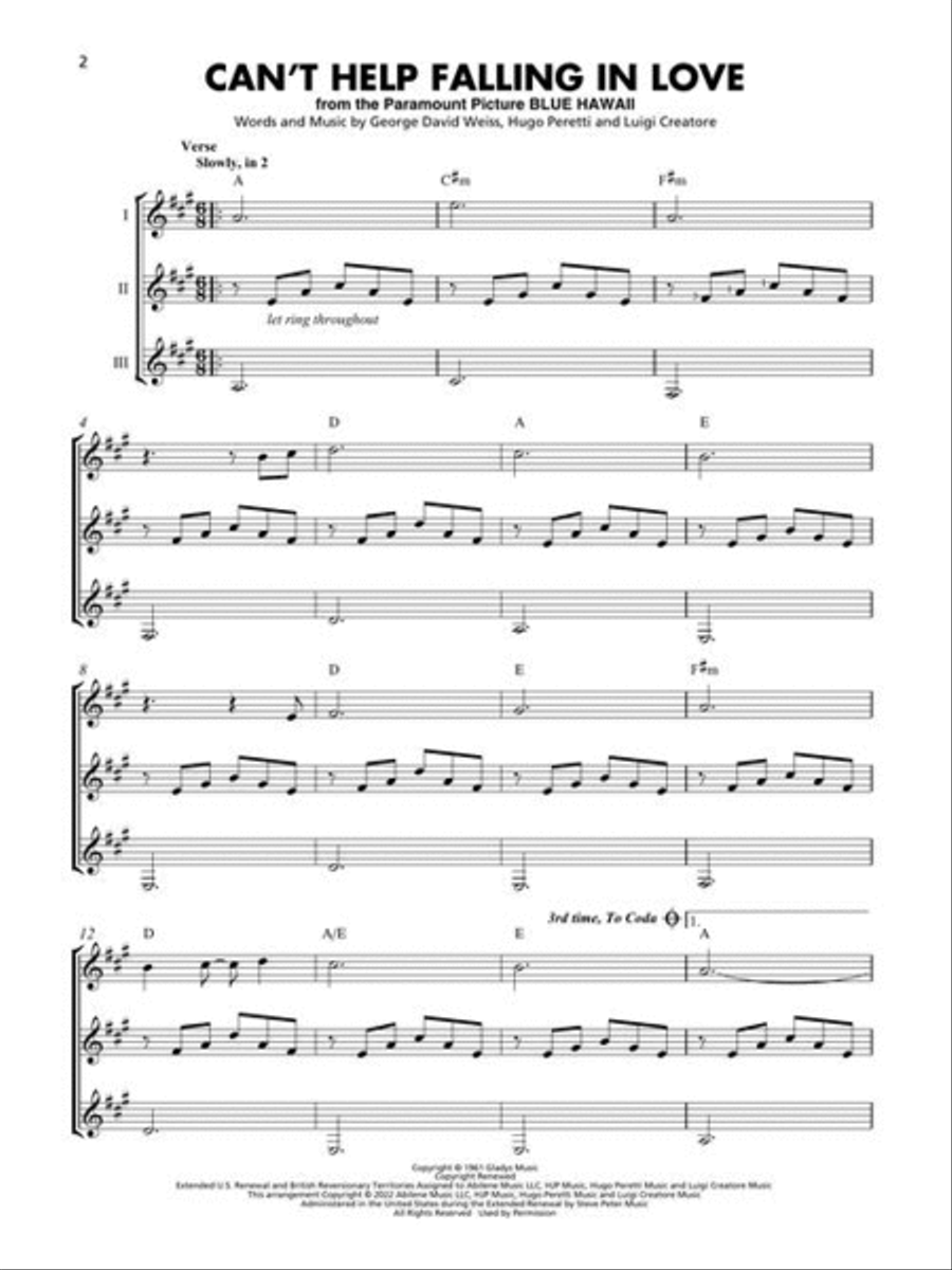 First Popular Songs Early Intermediate Guitar Ensemble scores gallery preview page 4