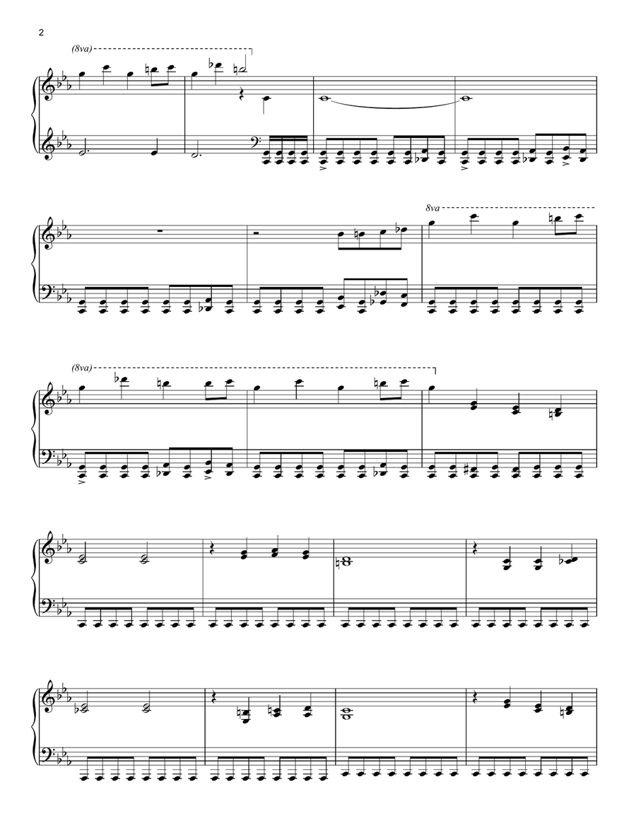 Theme From Child's Play Piano Solo scores gallery preview page 2