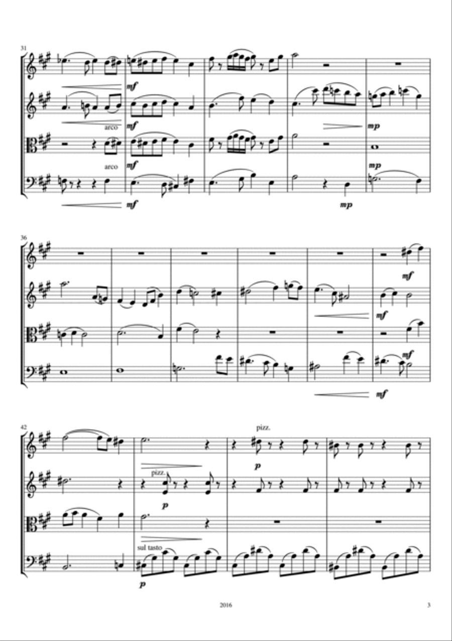 Phoenix Quartet String Quartet scores gallery preview page 3