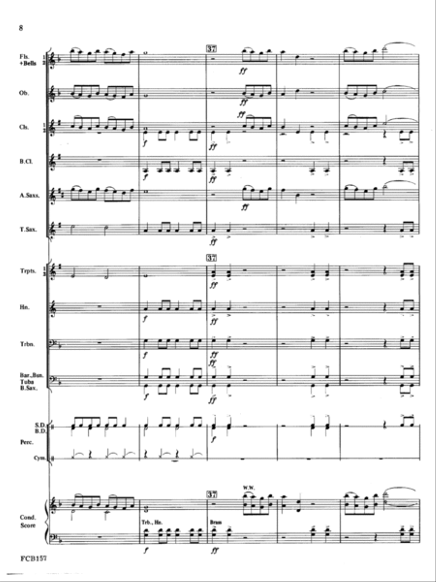 Modal Song And Dance Concert Band scores gallery preview page 8