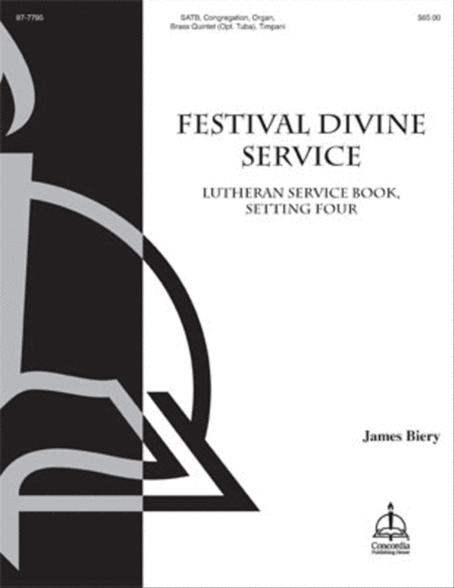 Festival Divine Service: Lutheran Service Book, Setting Four 4-Part scores gallery preview page 1