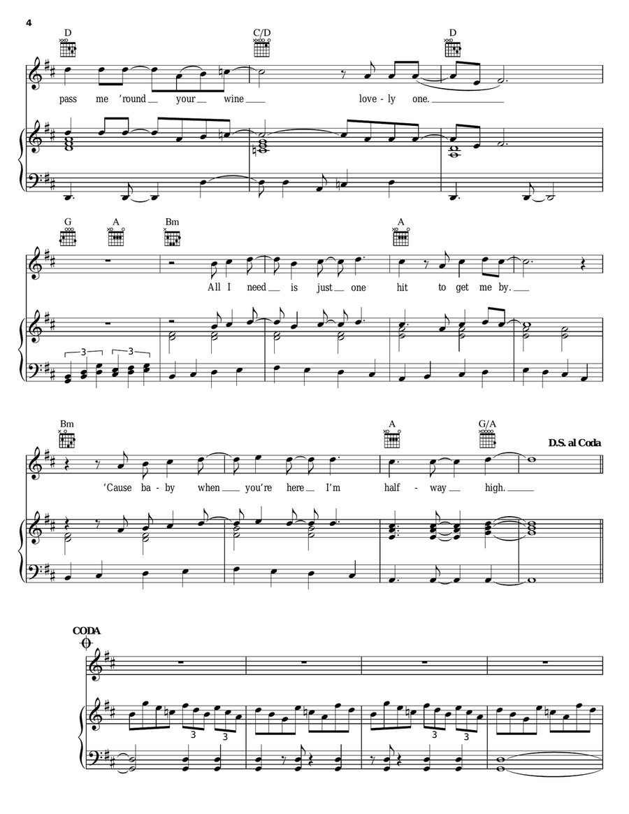 Light Up Piano, Vocal, Guitar scores gallery preview page 4