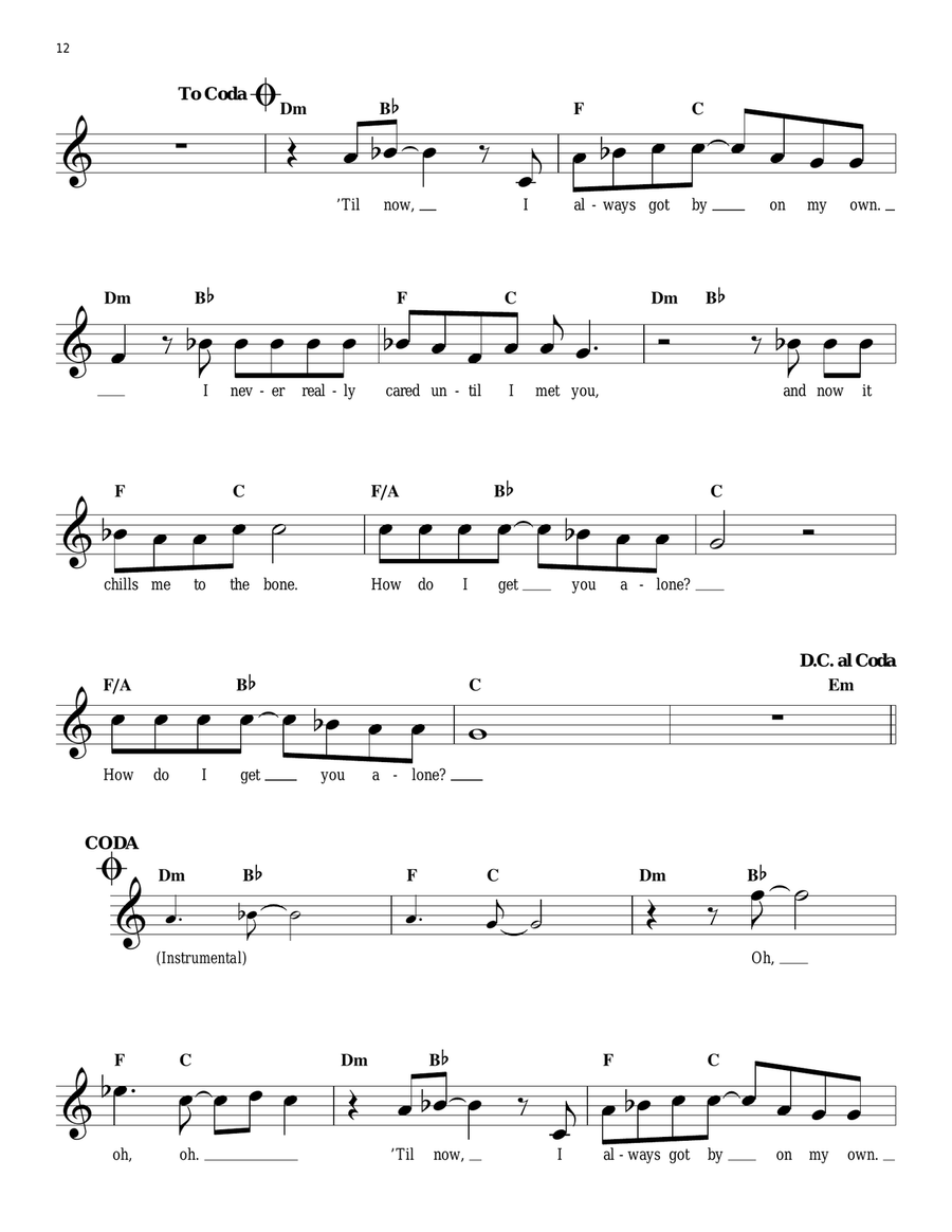 Alone Acoustic Guitar scores gallery preview page 2