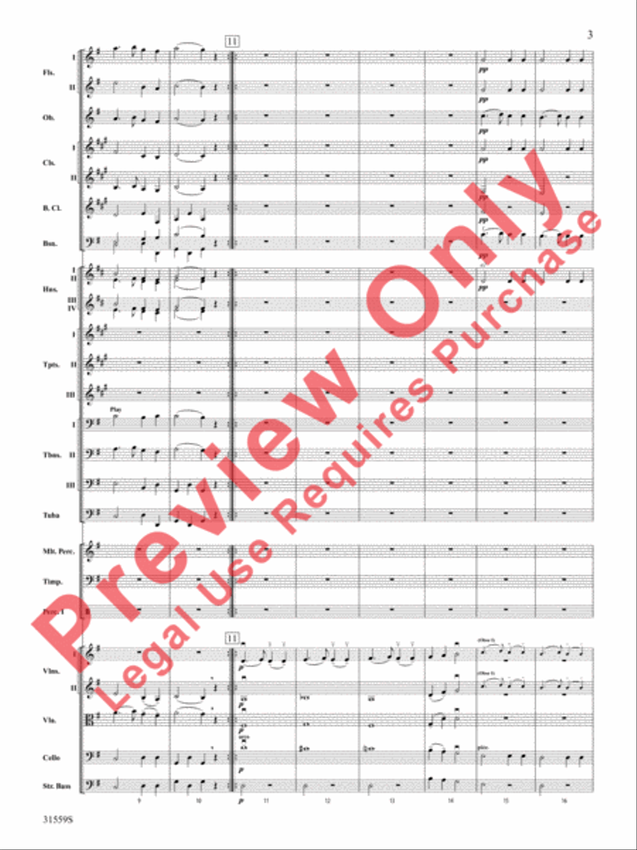 Variations on a Theme by Haydn (score only) Full Orchestra scores gallery preview page 4