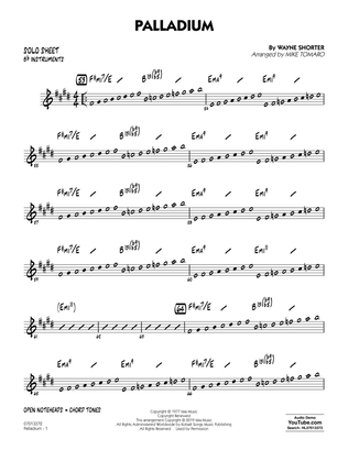 Book cover for Palladium (arr. Mike Tomaro) - Bb Solo Sheet