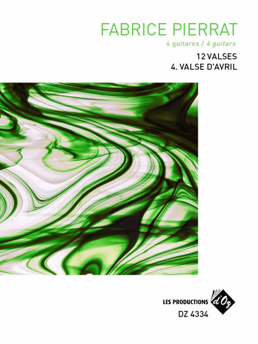 12 Valses - Avril 12 Valses - Avril Guitar Ensemble scores gallery preview page 1