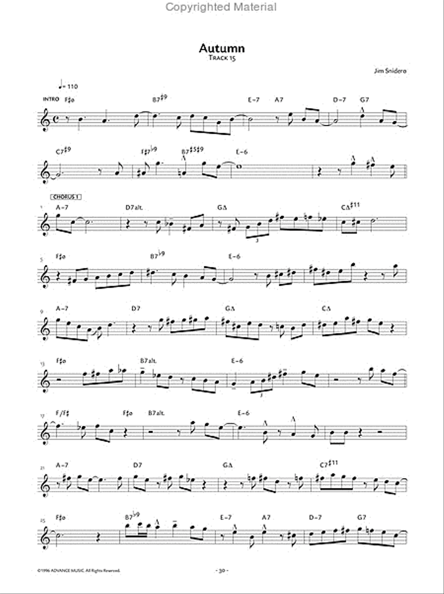 Jazz Conception Alto & Baritone Saxophone Baritone Saxophone scores gallery preview page 13