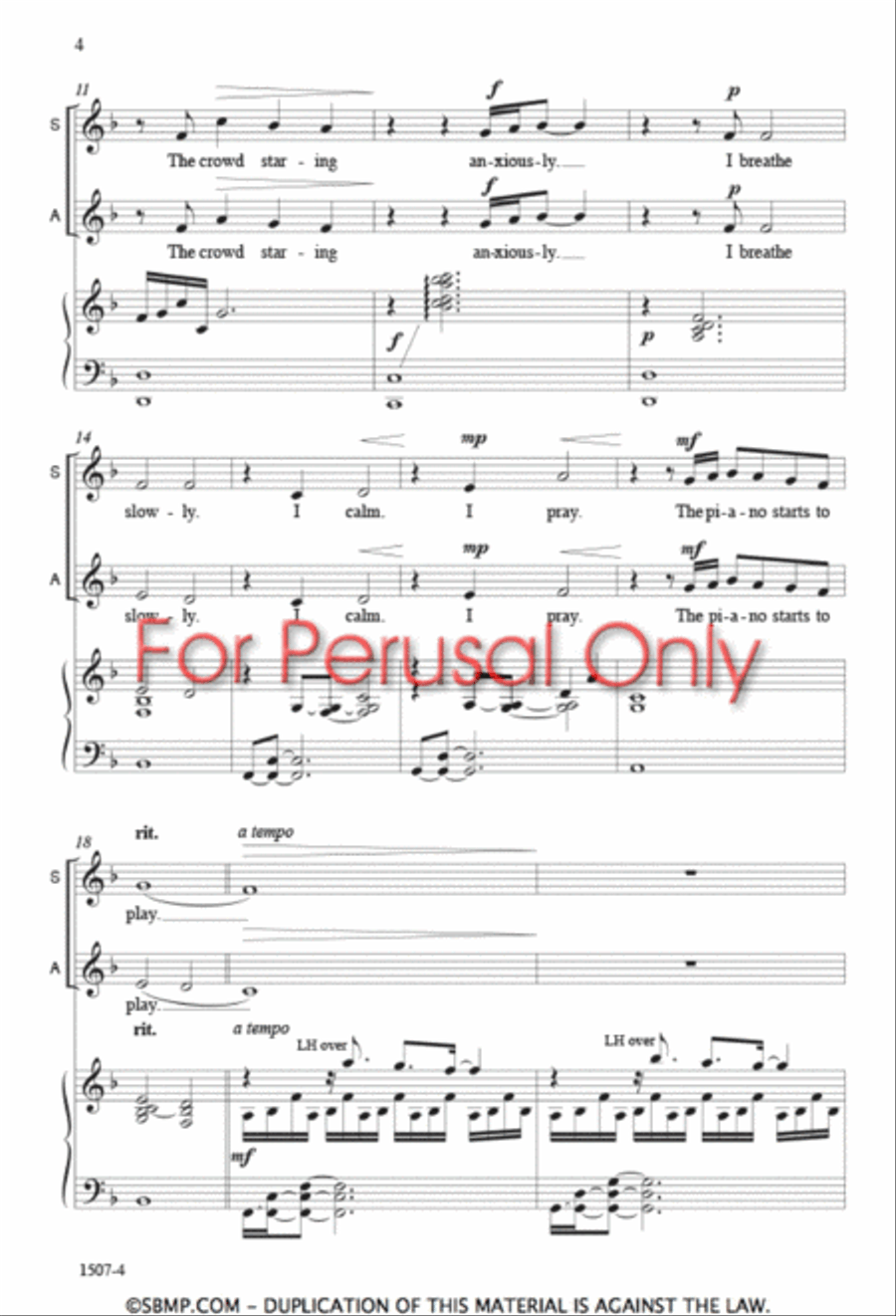 Awake My Song - SA Octavo SA scores gallery preview page 3