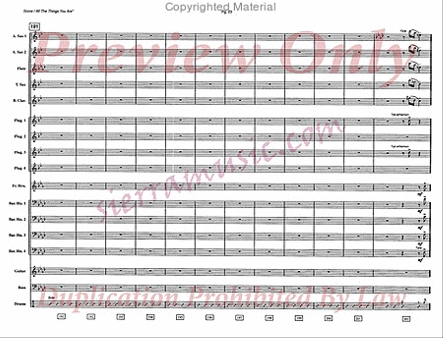 All The Things You Are Jazz Ensemble scores gallery preview page 24