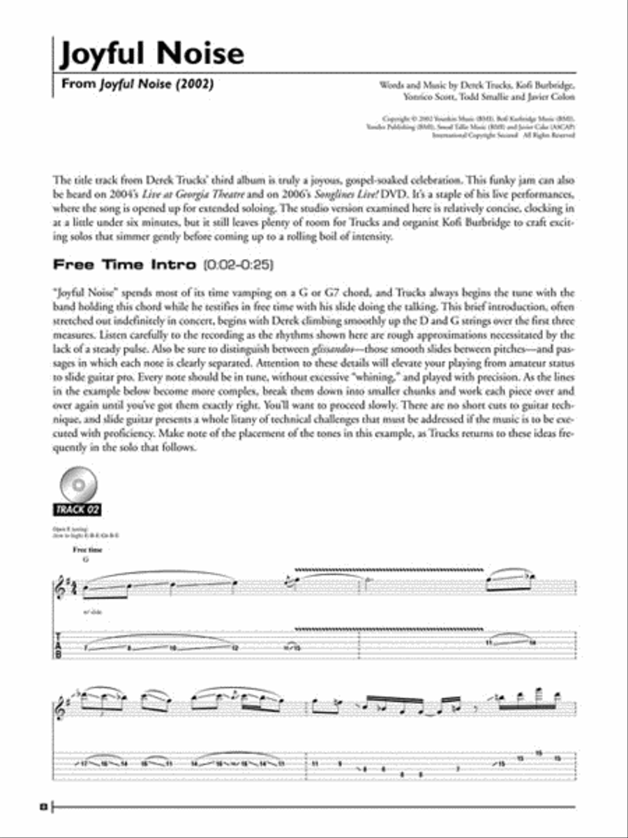Derek Trucks Legendary Licks Electric Guitar scores gallery preview page 7