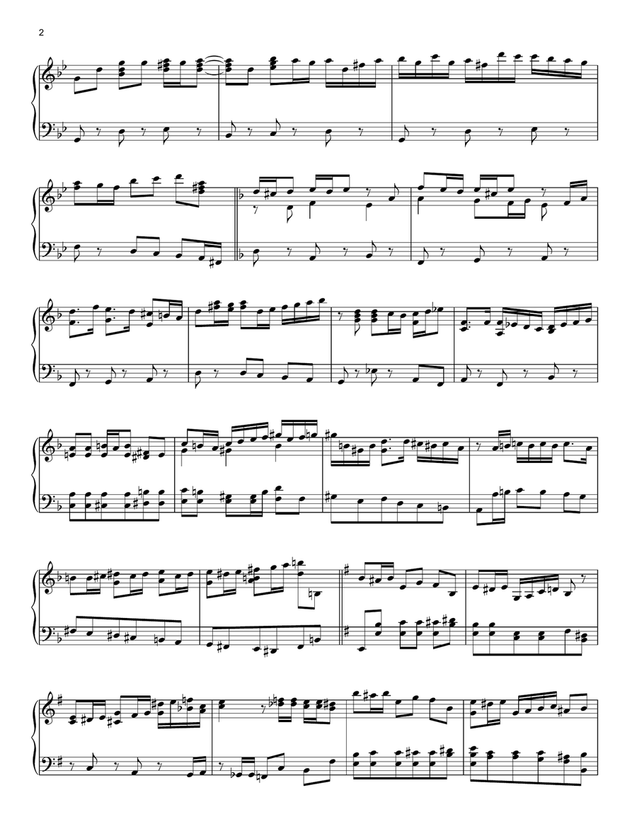 Mine Mission (from Solo: A Star Wars Story) Piano Solo scores gallery preview page 2