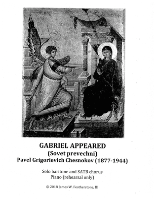 Book cover for Gabriel Appeared (Sovet prevechni)