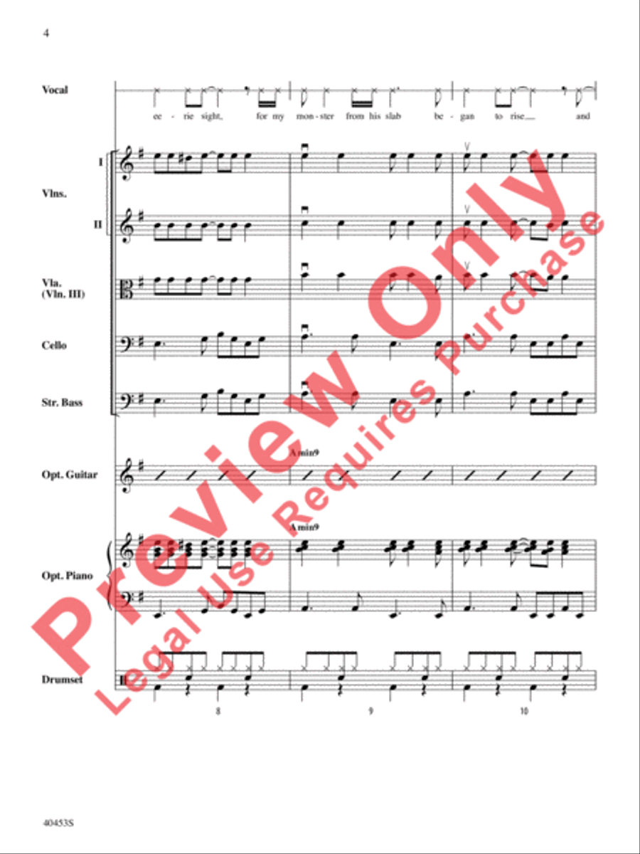 Monster Mash String Orchestra scores gallery preview page 5