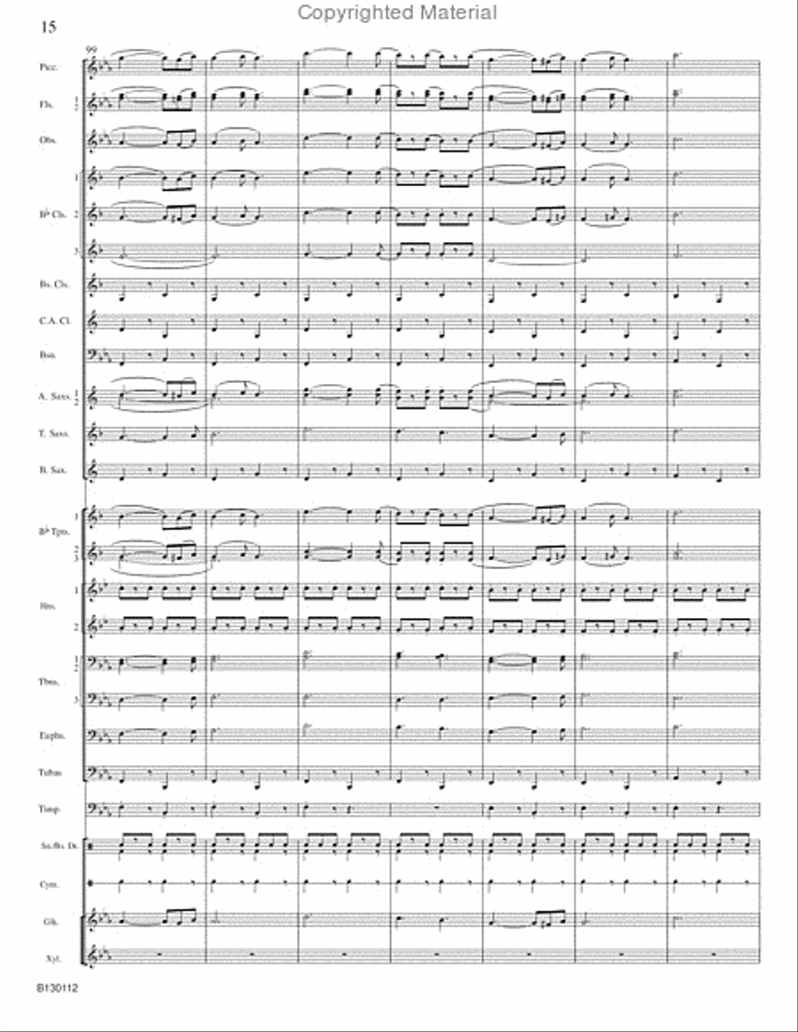 March Grandioso Concert Band scores gallery preview page 17